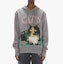 Lookbook (W) JW Anderson SS24 Sudadera con Capucha Oversize Estampado de Gato Gris JW0203PG0771945