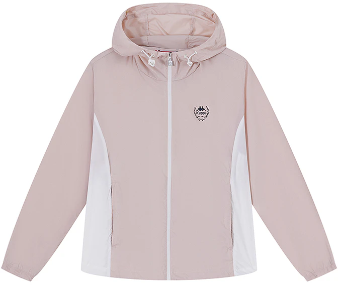 women-kappa-1916-series-red-hooded-water-resistant-sports-jacket-k0-e62-fj-23-5005