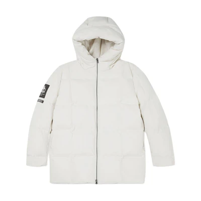 (Women) Kappa Hooded Long-Sleeve Down Jacket Birch White Casual Warm Coat. K0D82YY75-0114