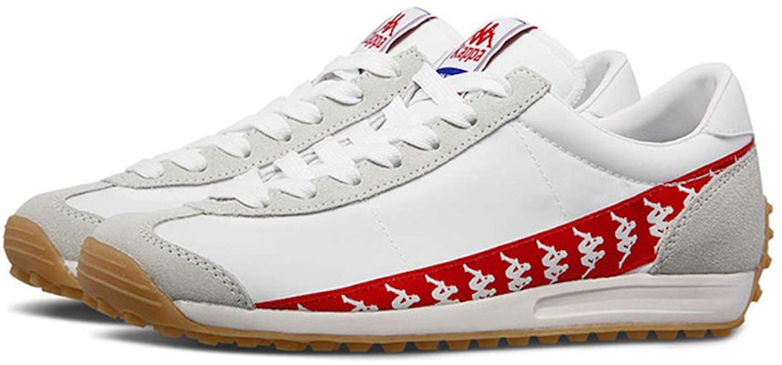 Kappa BANDA 復古串標 低幫 運動休閒鞋 女款 白紅 Lookbook Kappa BANDA 復古串標 低幫 運動休閒鞋 女款 白紅