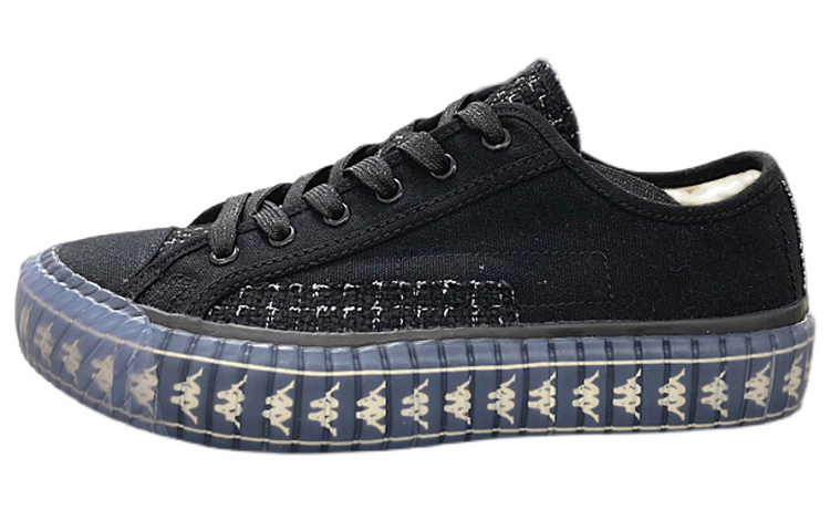 (W) Kappa Canvas 'Casual Black'