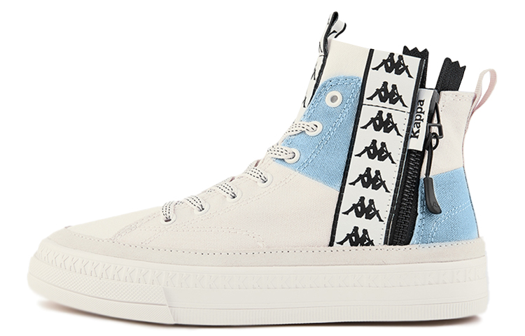 (W) Kappa Canvas 'White Blue'