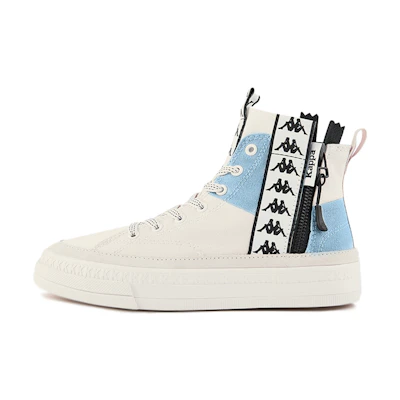 (W) Kappa Canvas 'White Blue'