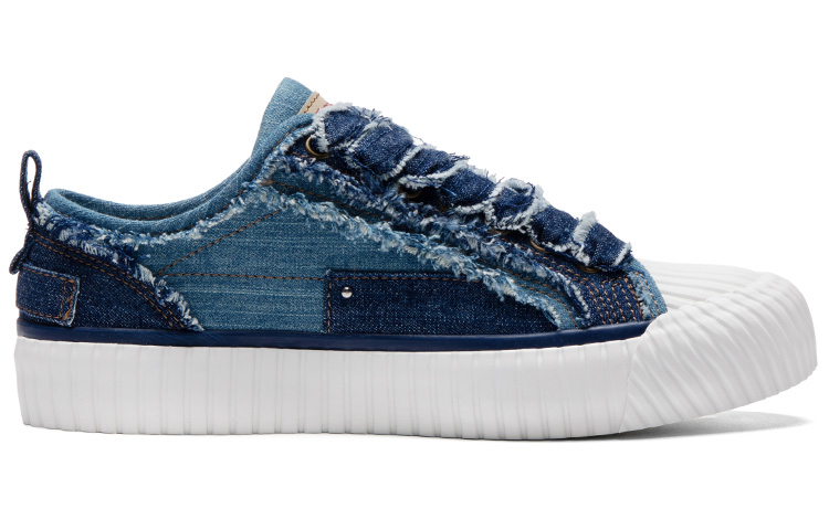 (W) Kappa Canvas Low 'Blue White' 圖 2