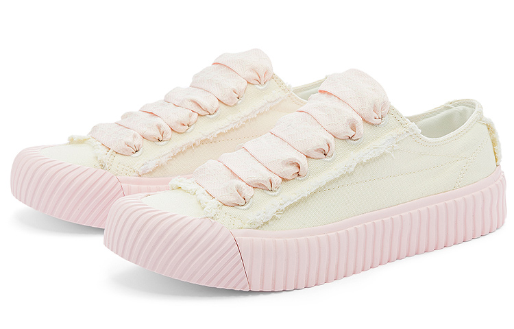 (W) Kappa Canvas Low 'White Light Rose Pink' 圖 3