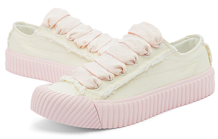 (W) Kappa Canvas Low 'White Light Rose Pink' 圖 4