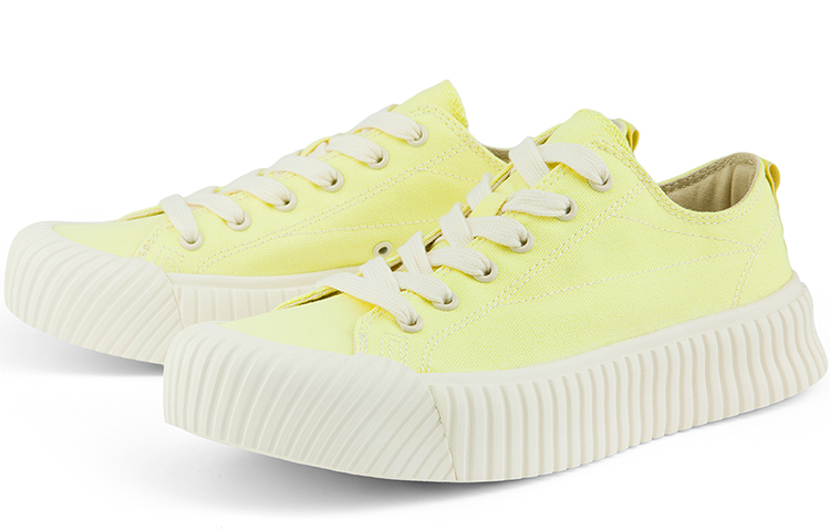 (W) Kappa Canvas Sneaker 'Yellow White' 圖 4