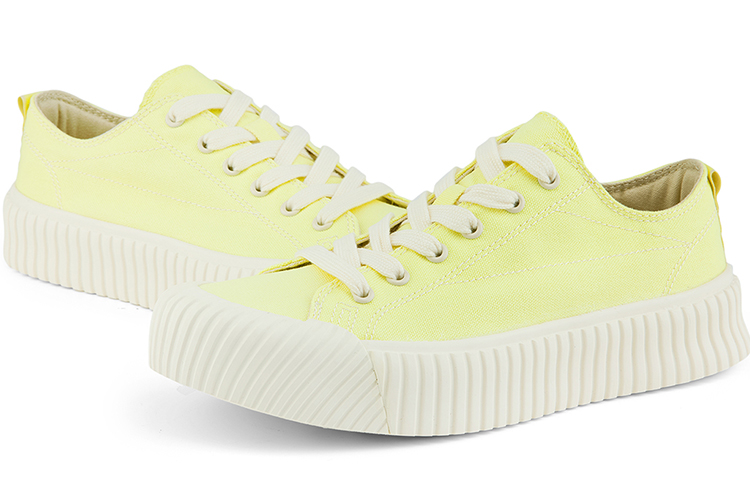 (W) Kappa Canvas Sneaker 'Yellow White' 圖 5