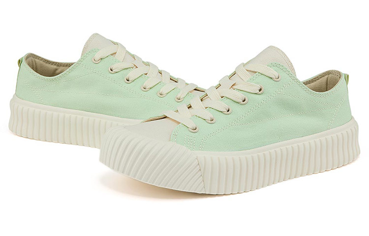 (W) Kappa Canvas Sneakers 'White Green' 圖 5