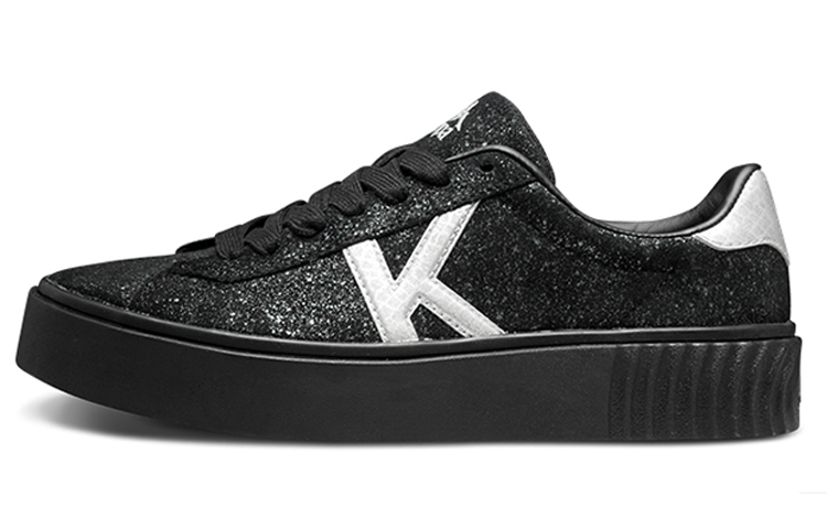 (W) Kappa Casual Low-Top 'Black Silver'