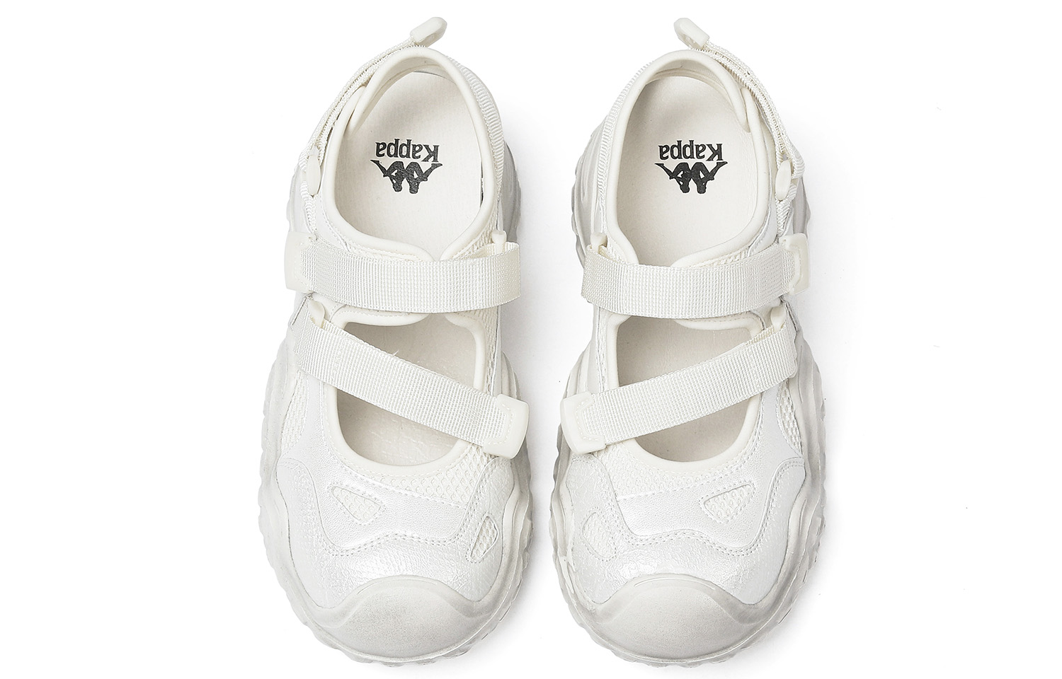 Shop Kappa 潮流休閒 透氣舒適 沙灘涼鞋 女款 冬日白