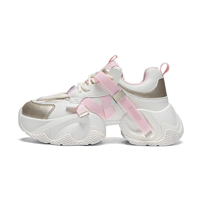 (W) Kappa Chunky Dad Shoes 'White Gold'