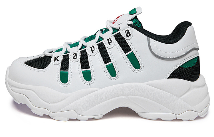 (W) Kappa Chunky Sole 'CMFTable Versatile Dad Shoe White Green'