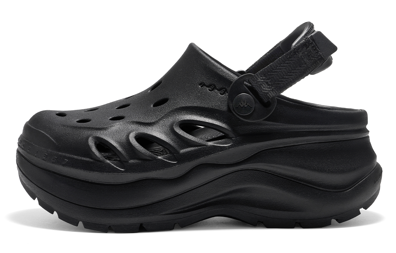 (W) Kappa Clog 'Black CMFT'