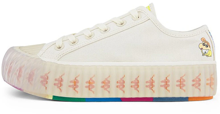 (W) Kappa クレヨンしんちゃん キャンバス Low "白" KPDTGVS88-024 Buy (W) Kappa クレヨンしんちゃん キャンバス Low "白" KPDTGVS88-024