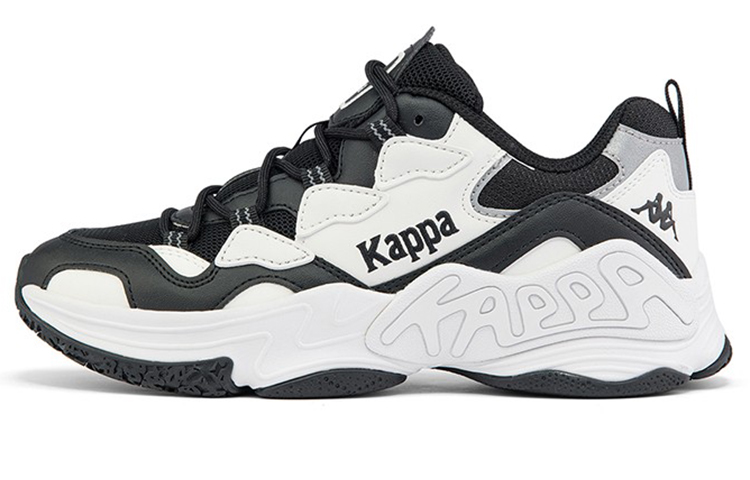 (W) Kappa Deconstructed Dad Shoe 'Black and White'