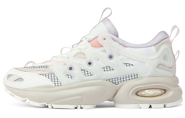 (W) Kappa Deconstructed Dad Shoe 'White Grey Pink'
