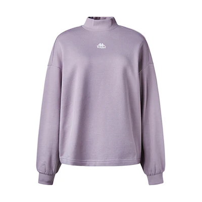 (Women) Kappa Half-Turtleneck Pullover Sweatshirt with Logo Design K0A22WT29D