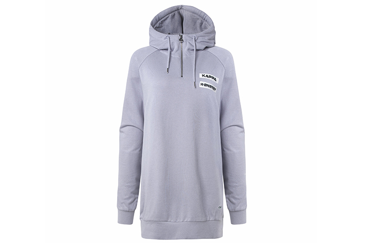 (Women) Kappa Half-Zip Logo Hoodie Long Casual Sportswear K0A62MT03F