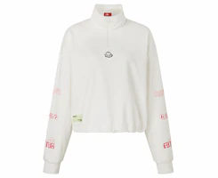 (Women) Kappa Half-Zip Pullover Sweatshirt with Letter Print K0A62WT89 (Women) Kappa Half-Zip Pullover Sweatshirt with Letter Print K0A62WT89