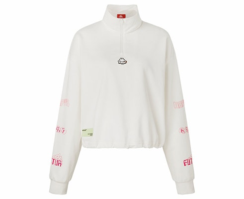 (Women) Kappa Half-Zip Pullover Sweatshirt with Letter Print K0A62WT89 Buy (Women) Kappa Half-Zip Pullover Sweatshirt with Letter Print K0A62WT89