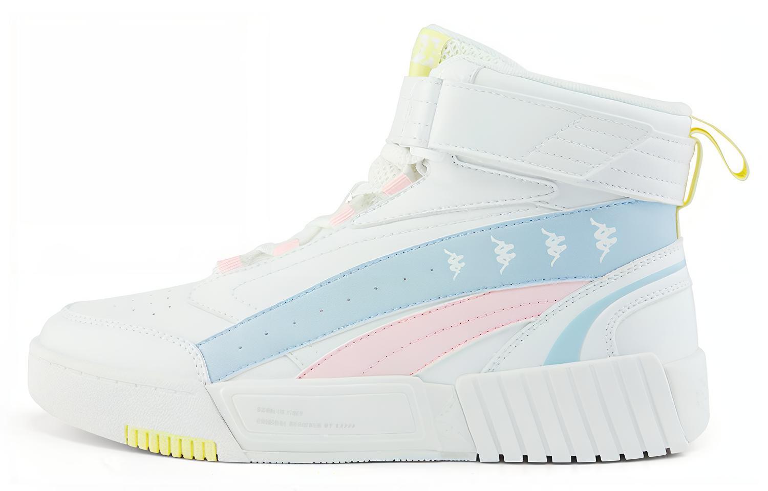 (W) Kappa High-Top 'White Blue Pink'