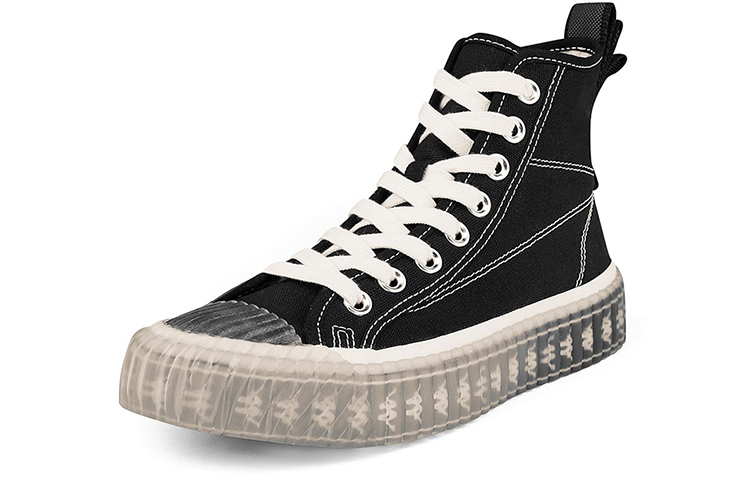 Order (W) Kappa Hoge Canvas Schoenen ''Zwart Logo'' K0A65VS66D-990