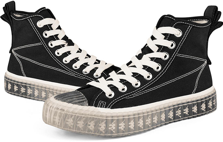 Shop (W) Kappa Hoge Canvas Schoenen ''Zwart Logo'' K0A65VS66D-990