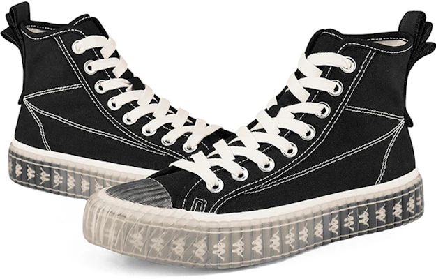 (W) Kappa Hoge Canvas Schoenen ''Zwart Logo'' K0A65VS66D-990 Shop (W) Kappa Hoge Canvas Schoenen ''Zwart Logo'' K0A65VS66D-990