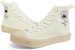 (W) Kappa High-Top Kanvas 'Bordir Putih Musim Sejuk Valentine's' KPDDFVS90C-0106