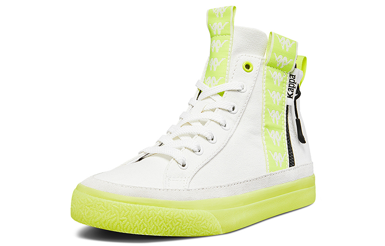 Order (W) Kappa Hoge Canvas Schoenen ''Fluorescerend Groen'' K09Y5CC47-012E