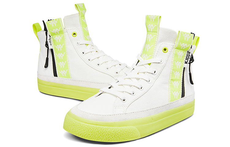 Shop (W) Kappa Hoge Canvas Schoenen ''Fluorescerend Groen'' K09Y5CC47-012E