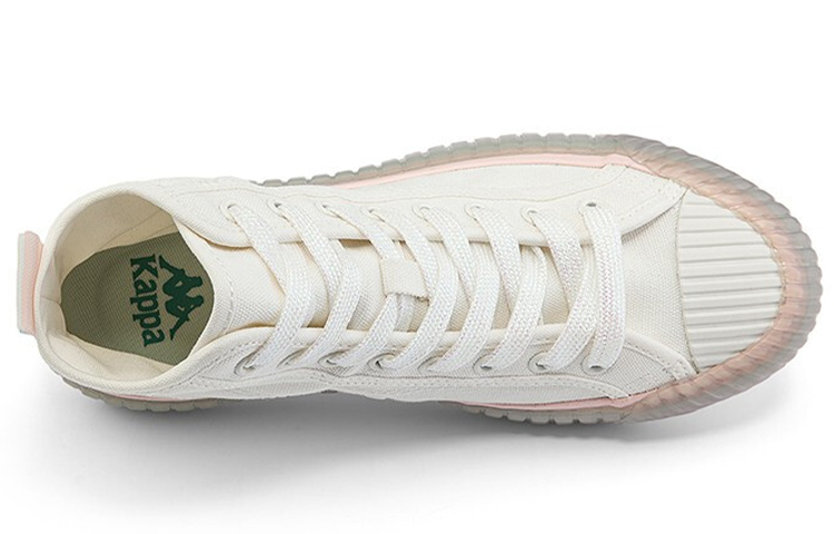 Shop Kappa 高筒 帆布鞋 女款 白粉色