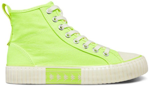 Kappa 串標 高幫休閒帆布鞋 女款 荧光黃 Order Kappa 串標 高幫休閒帆布鞋 女款 荧光黃