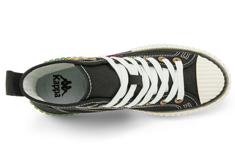 (W) Kappa High-Top Casual Embroidered 'Black' 圖 3