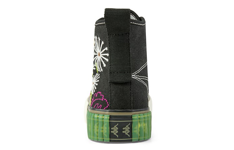 (W) Kappa High-Top Casual Embroidered 'Black' 圖 4