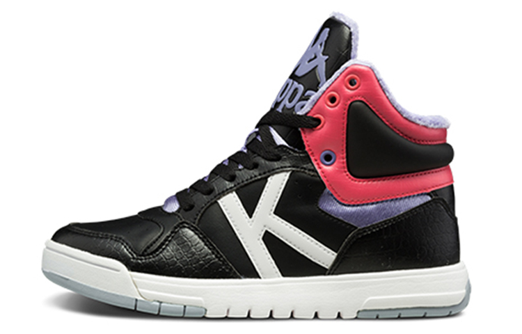 (Women) Kappa High-Top Casual Sneaker 'Black Fleece-Lined' K0765CC12-990