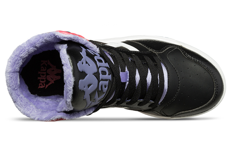 Lookbook (Women) Kappa High-Top Casual Sneaker 'Black Fleece-Lined' K0765CC12-990
