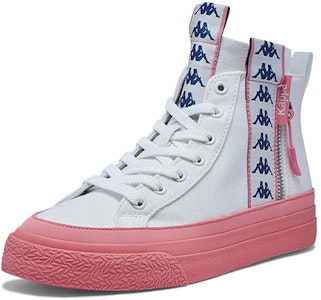 (W) Kappa Sepatu Tinggi Chunky Kanvas 'Putih Korea' K0965CC47-012 Order (W) Kappa Sepatu Tinggi Chunky Kanvas 'Putih Korea' K0965CC47-012