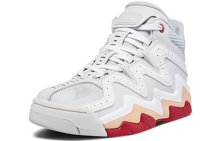 Order (W) Kappa High-Top Retro Bola Keranjang 'Kelabu Putih' K0965CC72D-084