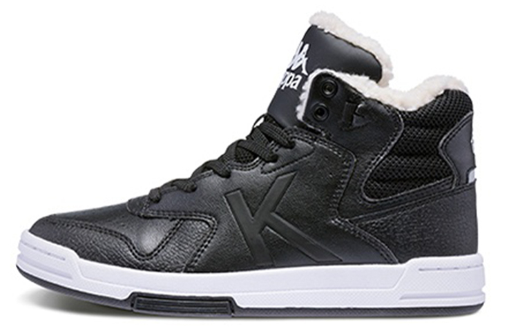 (W) Kappa High-Top Sneaker 'Black Velour'