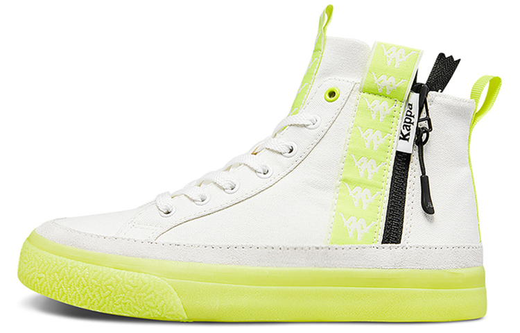 (W) Kappa High-Top Canvas 'Fluorescent Green'