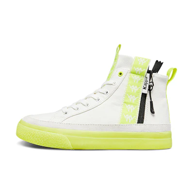 (W) Kappa High-Top Canvas 'Fluorescent Green'