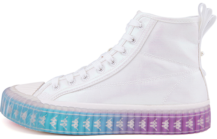 (W) Kappa High-Top Canvas 'White Purple'