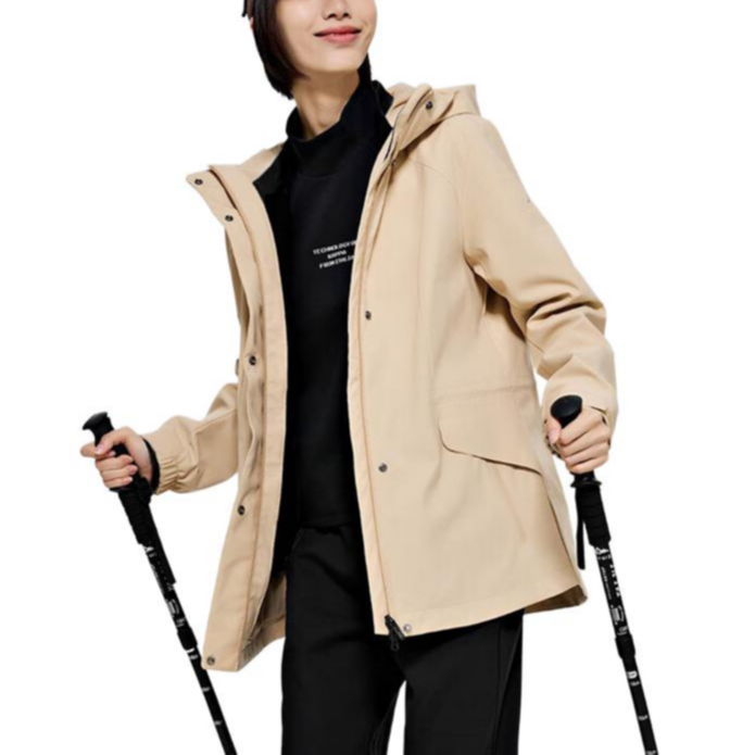 (Women) Kappa Khaki Casual Solid Color Hooded Jacket K0D82FJ44-602 圖 4