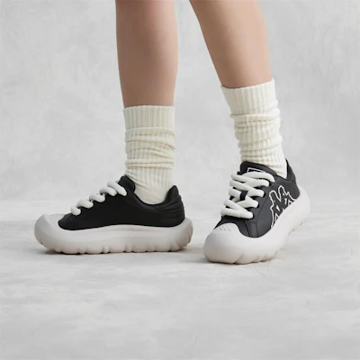 (W) (女性用) カッパ ロートップ 'ブラックホワイトコンフォート' K0E45CC00F-990 K0E45CC00F-990 Sizing (W) (女性用) カッパ ロートップ 'ブラックホワイトコンフォート' K0E45CC00F-990 K0E45CC00F-990