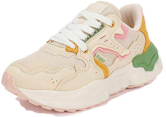 (Women) Kappa Low-Top Dad Shoes 'White Pink Yellow' K0D85MM11-027 Order (Women) Kappa Low-Top Dad Shoes 'White Pink Yellow' K0D85MM11-027