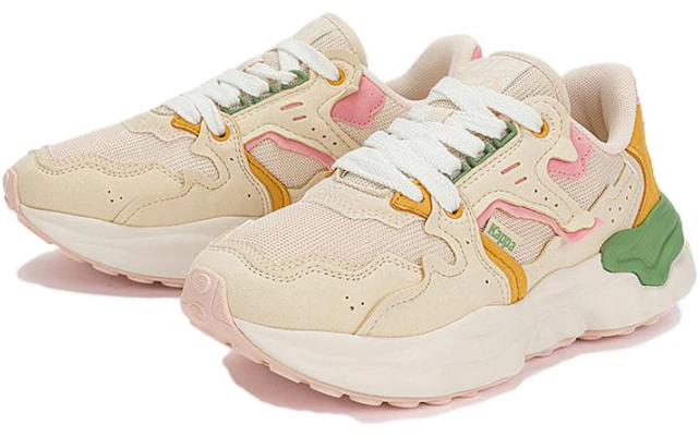 (Women) Kappa Low-Top Dad Shoes 'White Pink Yellow' K0D85MM11-027 Lookbook (Women) Kappa Low-Top Dad Shoes 'White Pink Yellow' K0D85MM11-027
