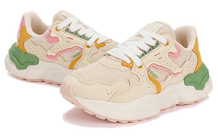 Shop (Women) Kappa Low-Top Dad Shoes 'White Pink Yellow' K0D85MM11-027