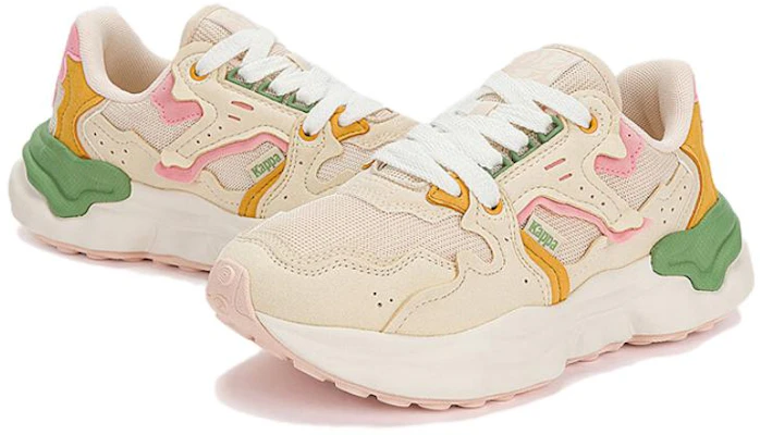 (Women) Kappa Low-Top Dad Shoes 'White Pink Yellow' K0D85MM11-027 Shop (Women) Kappa Low-Top Dad Shoes 'White Pink Yellow' K0D85MM11-027